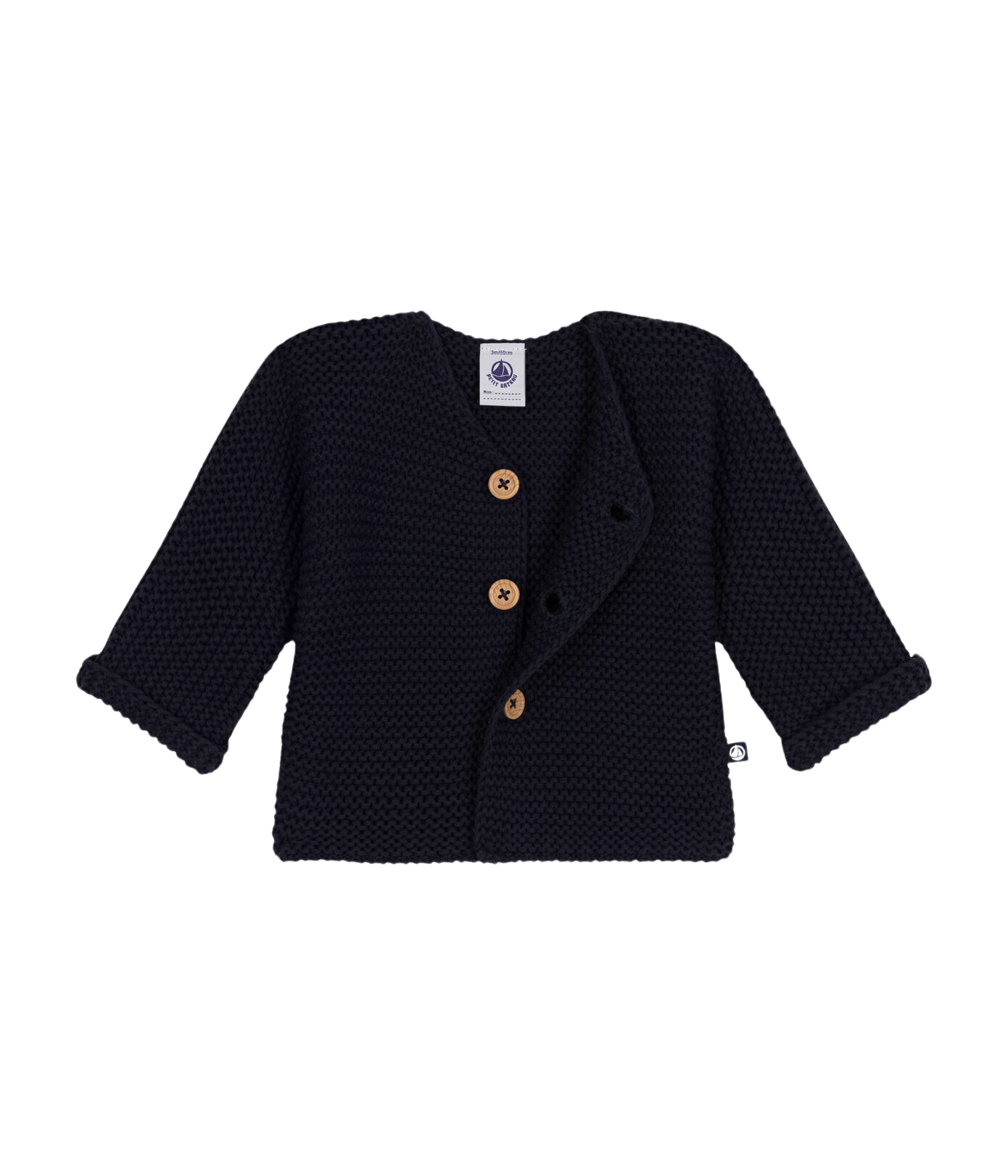 CHILDREN'S APPAREL Baby Cardigan in Navy Petit Bateau