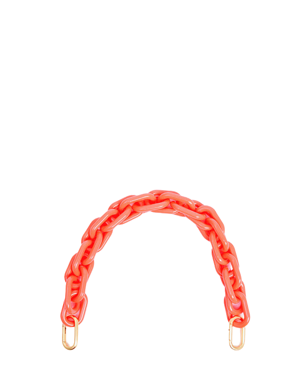 ACCESSORIES Shortie Strap in Bright Coral Clare V.