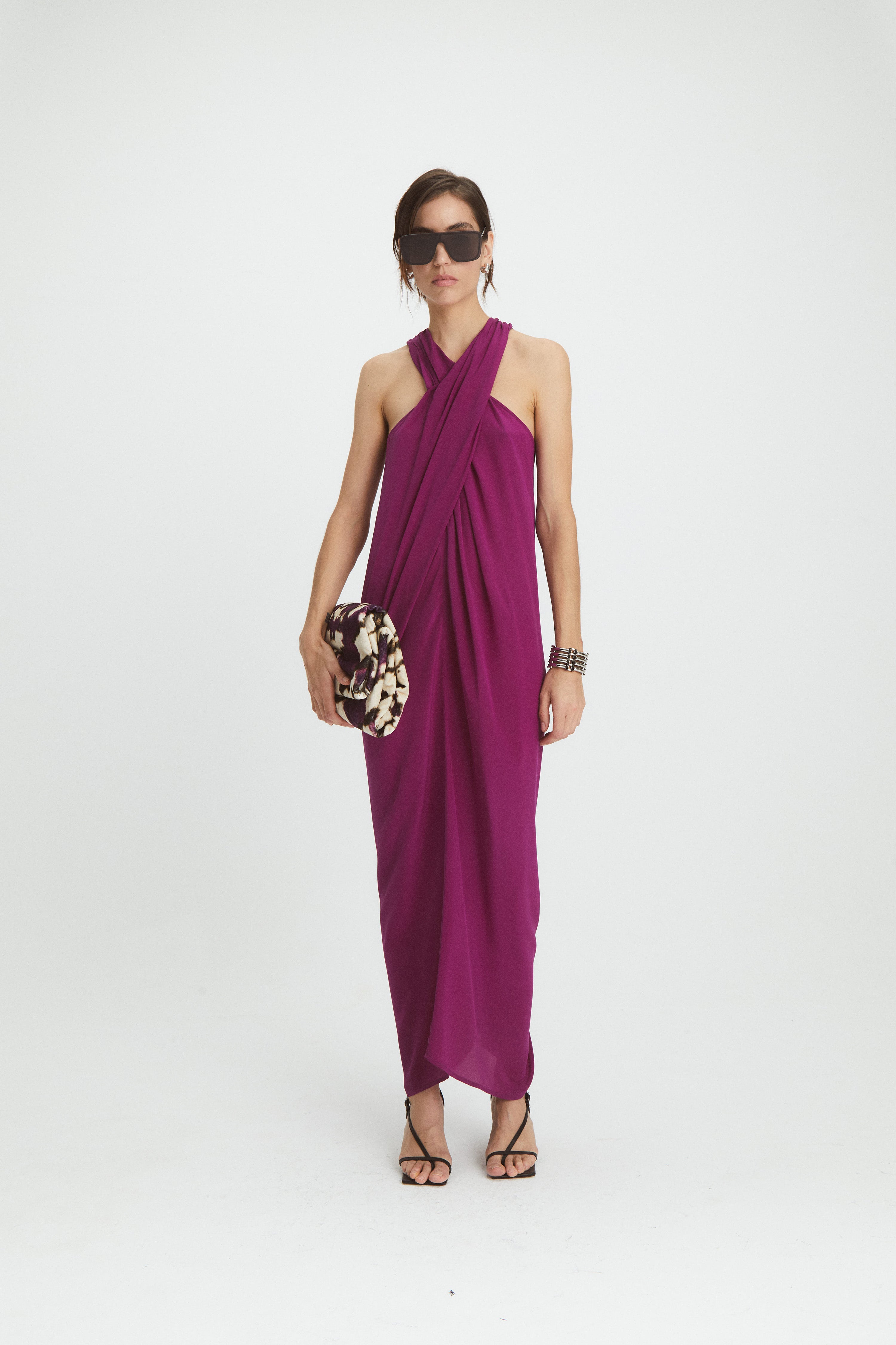 Dresses Maria Sher Huemel Wiltia Long Dress in Pink Maria Cher