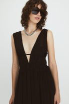 Dresses Maria Cher Cumbre Natalie Long Dress in Black Maria Cher