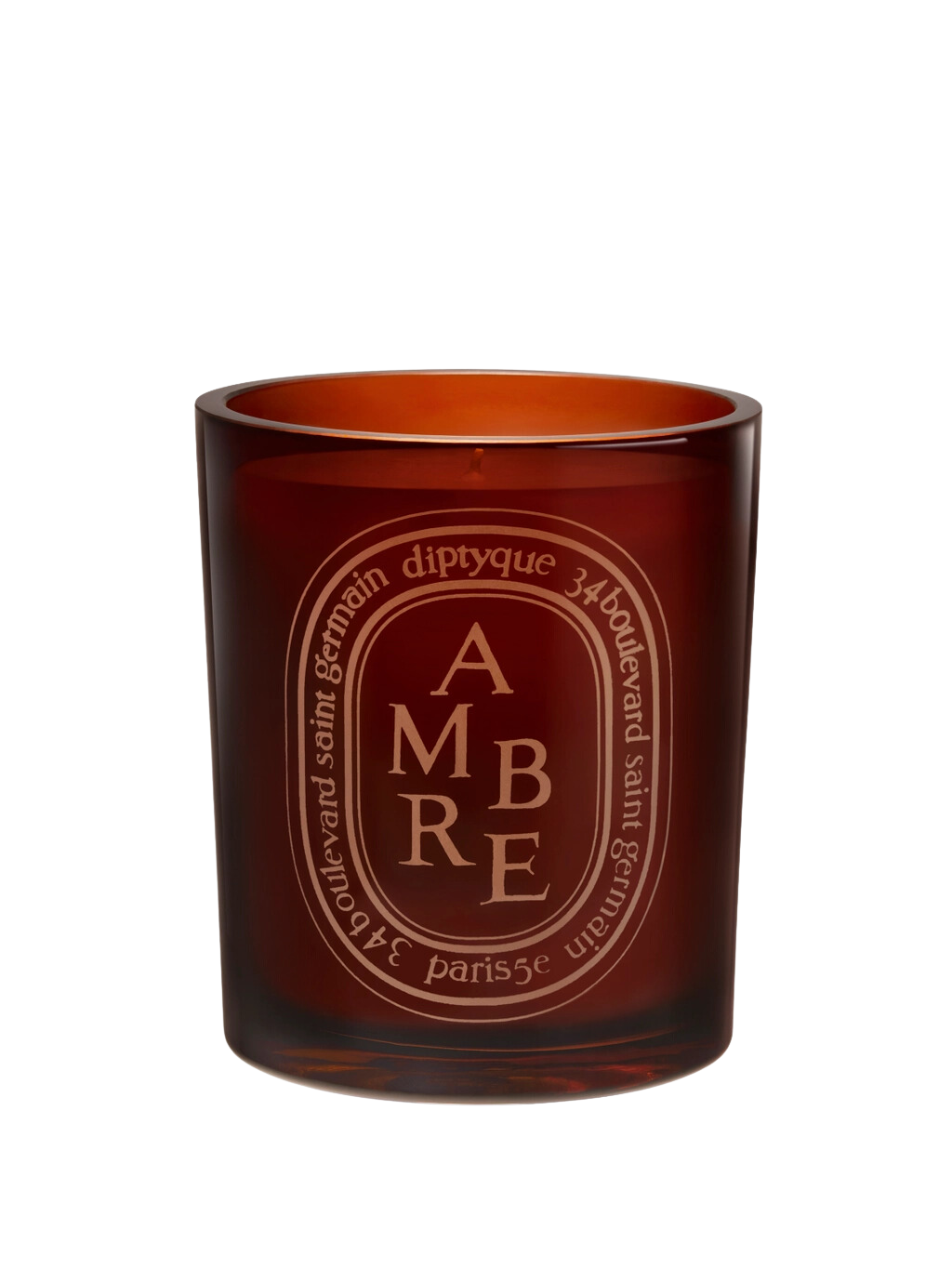 CANDLES/HOME FRAGRANCE Large Brown Scented Candle in Amber Diptyque