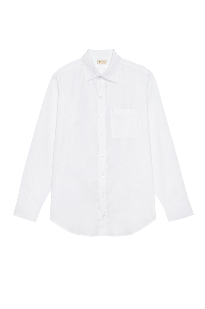 BLOUSES/SHIRTS/TOPS Oxford Shirt in Powder Donni