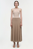 SKIRTS Chiara Midi Skirt in Oat Simkhai