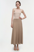 SKIRTS Chiara Midi Skirt in Oat Simkhai