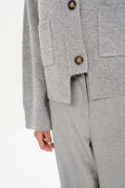 SWEATERS Melian Edith Cardigan in Grey Maria Cher