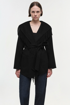 COATS/JACKET Rowen Fringe Jacket in Black Simkhai