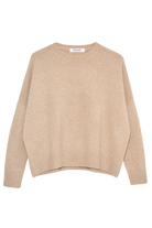 SWEATERS WIDE PULLOVER IN BEIGE MELANGE Organic by John Patrick