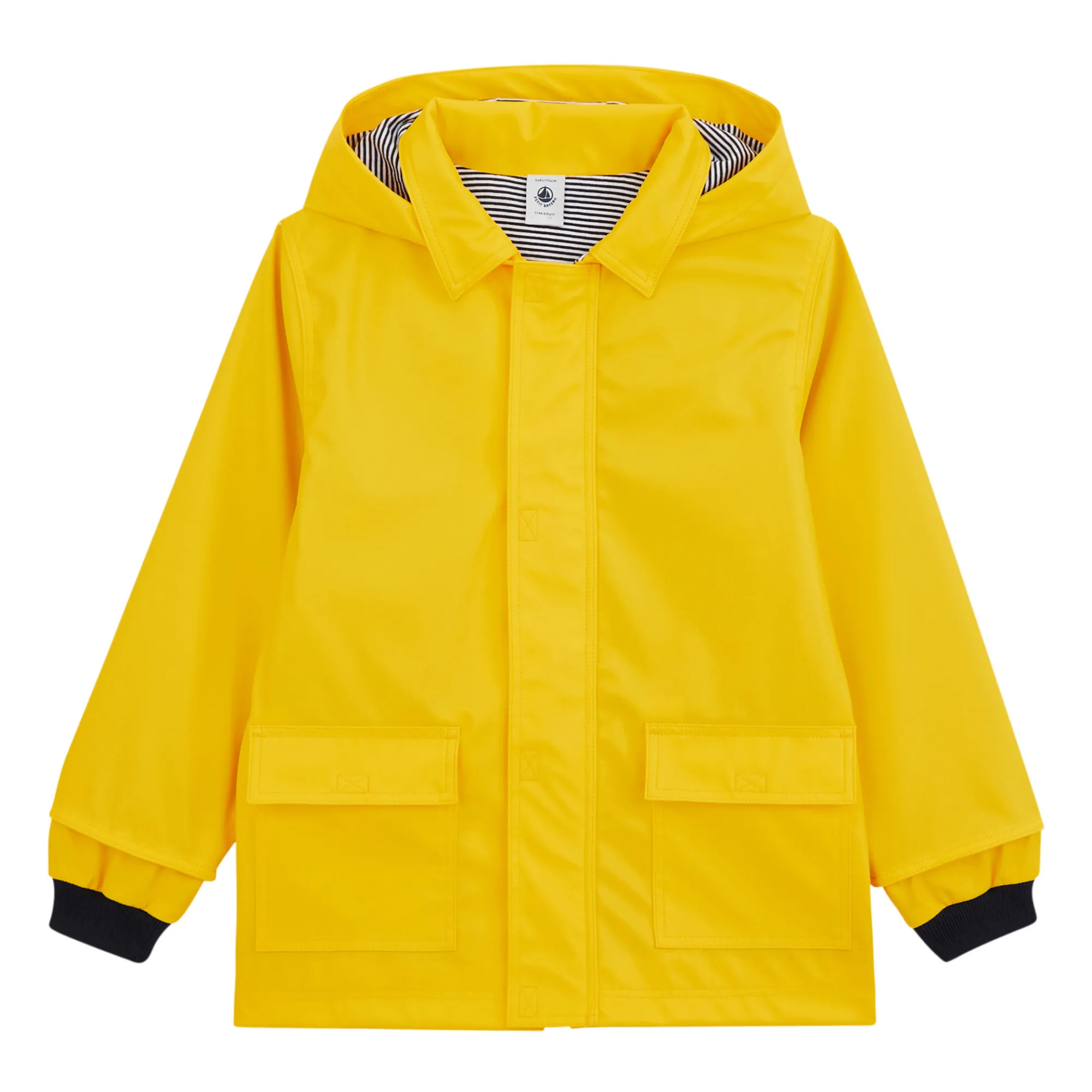 CHILDREN'S APPAREL Kids Hooded Rain Jacket in Yellow Petit Bateau