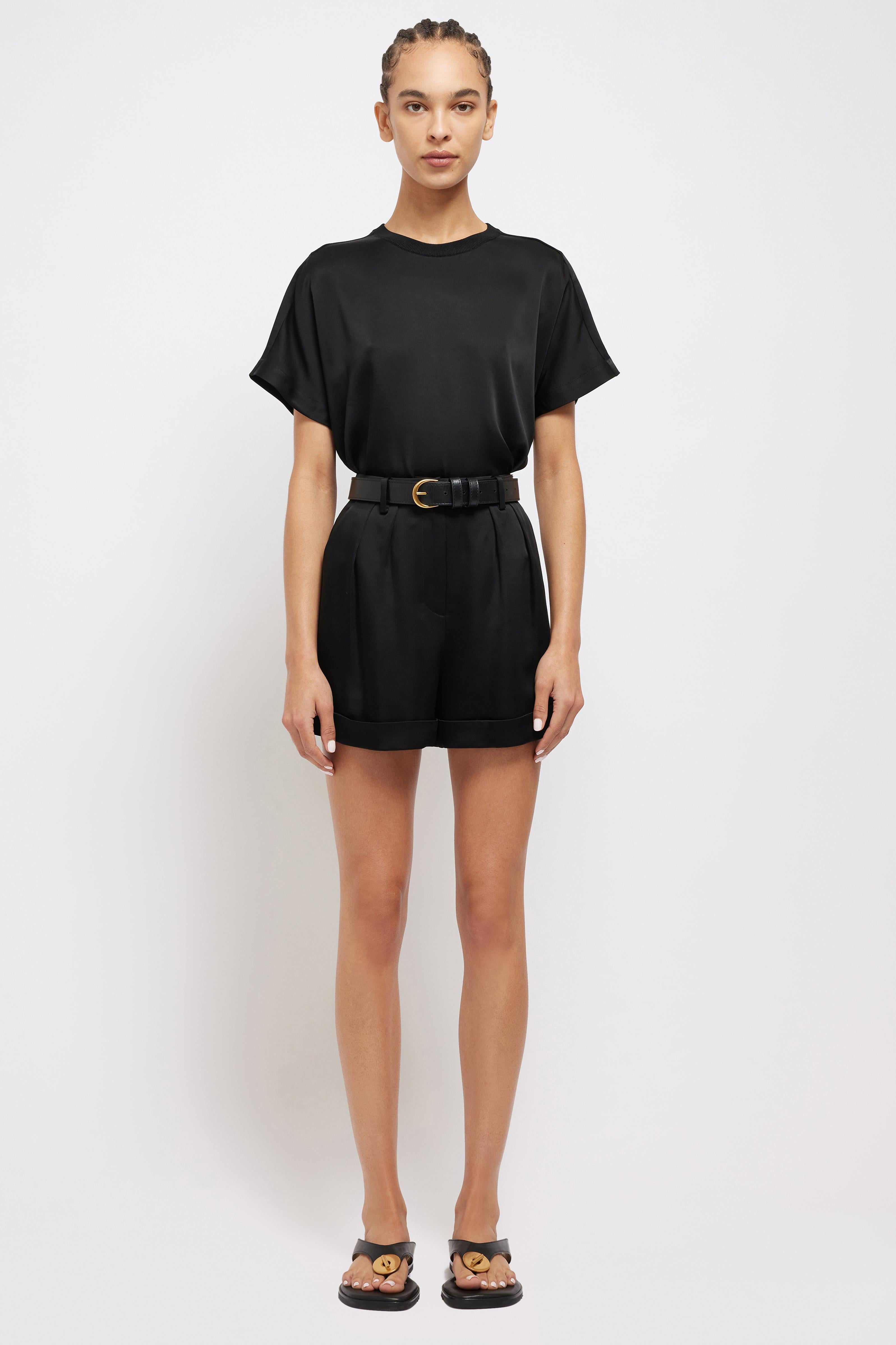 PANTS/SHORTS DEVAN PLEATED SHORTS Simkhai