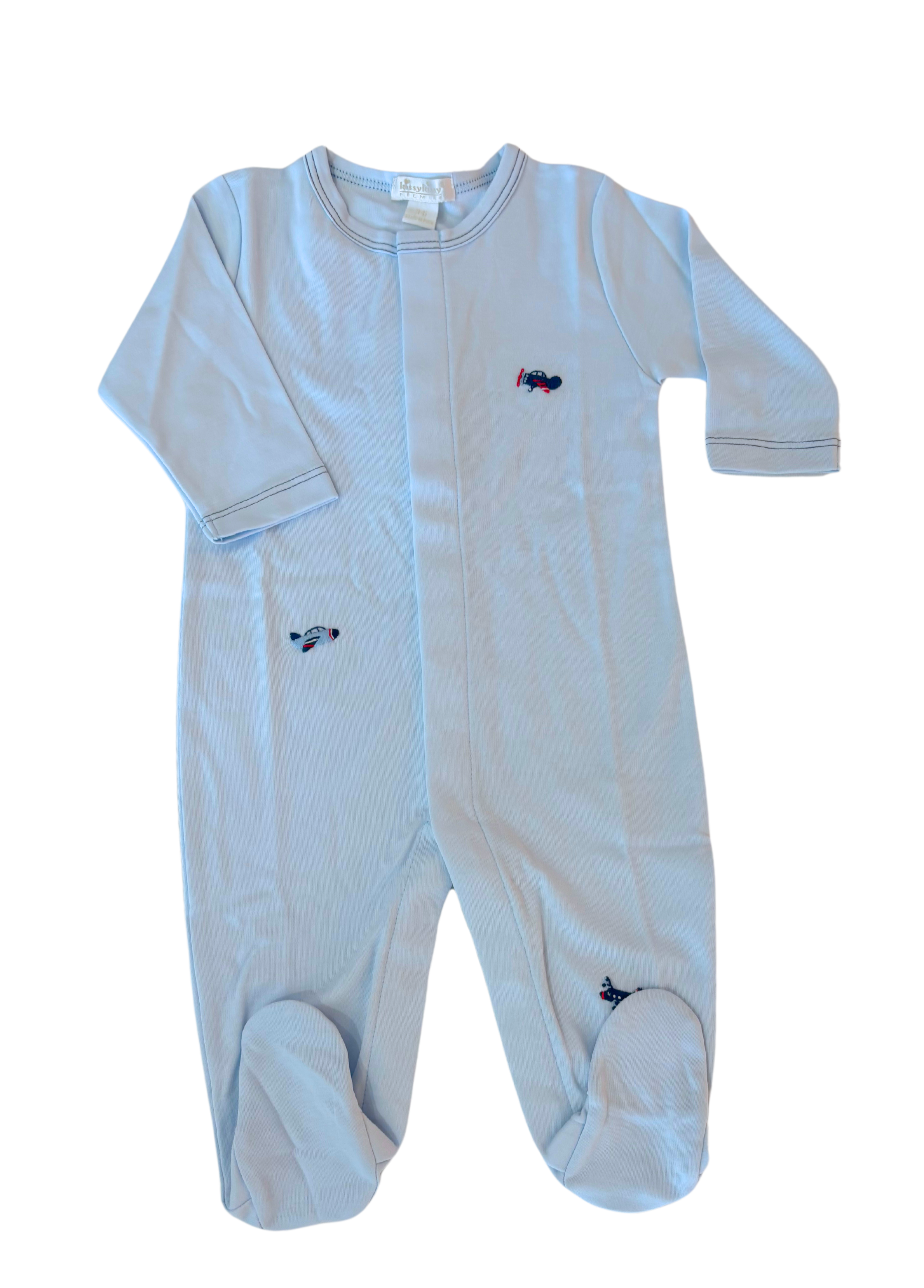 CHILDREN'S APPAREL Baby Plane Onesie in Blue Kissy Kissy