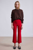 PANTS/SHORTS Rene Pull On Pant in Deep Red Apiece Apart