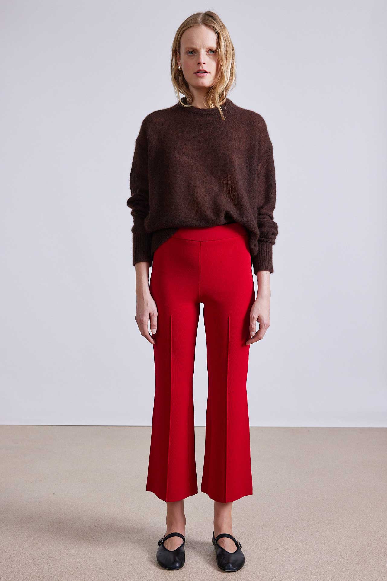 PANTS/SHORTS Rene Pull On Pant in Deep Red Apiece Apart