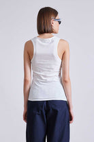 TEES/TANKS SAVINA RAZOR TANK IN CREAM Apiece Apart