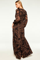 DRESSES/JUMPSUITS Gia Dress in Dark Palm Frond Misa