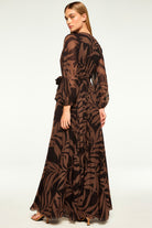 DRESSES/JUMPSUITS Gia Dress in Dark Palm Frond Misa