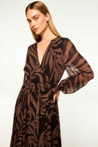 DRESSES/JUMPSUITS Gia Dress in Dark Palm Frond Misa