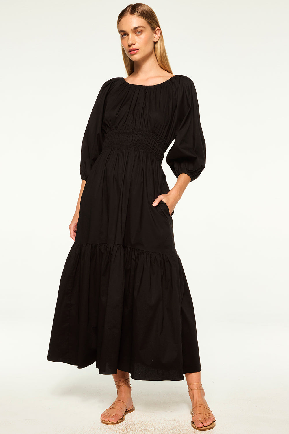 DRESSES/JUMPSUITS Yasenia Dress in Black Misa