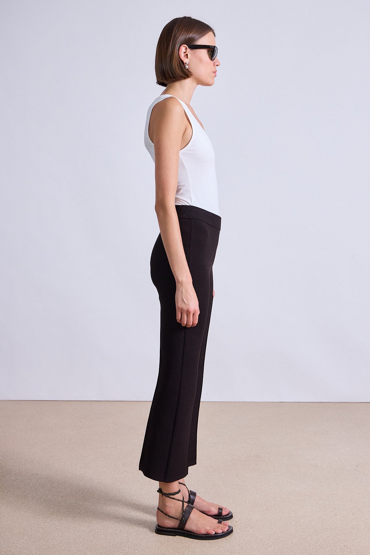 PANTS/SHORTS Rene Pull on Pant in Deep Espresso Apiece Apart