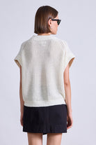 BLOUSES/SHIRTS/TOPS Oliva Linen Vest in Cream Apiece Apart