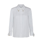 BLOUSES/SHIRTS/TOPS OBJECT OF AFFECTION WITH CRYSTAL COLLAR AND CUFF TWP