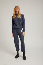 LOUNGE HEART SWEATPANTS IN NAVY SPRWMN