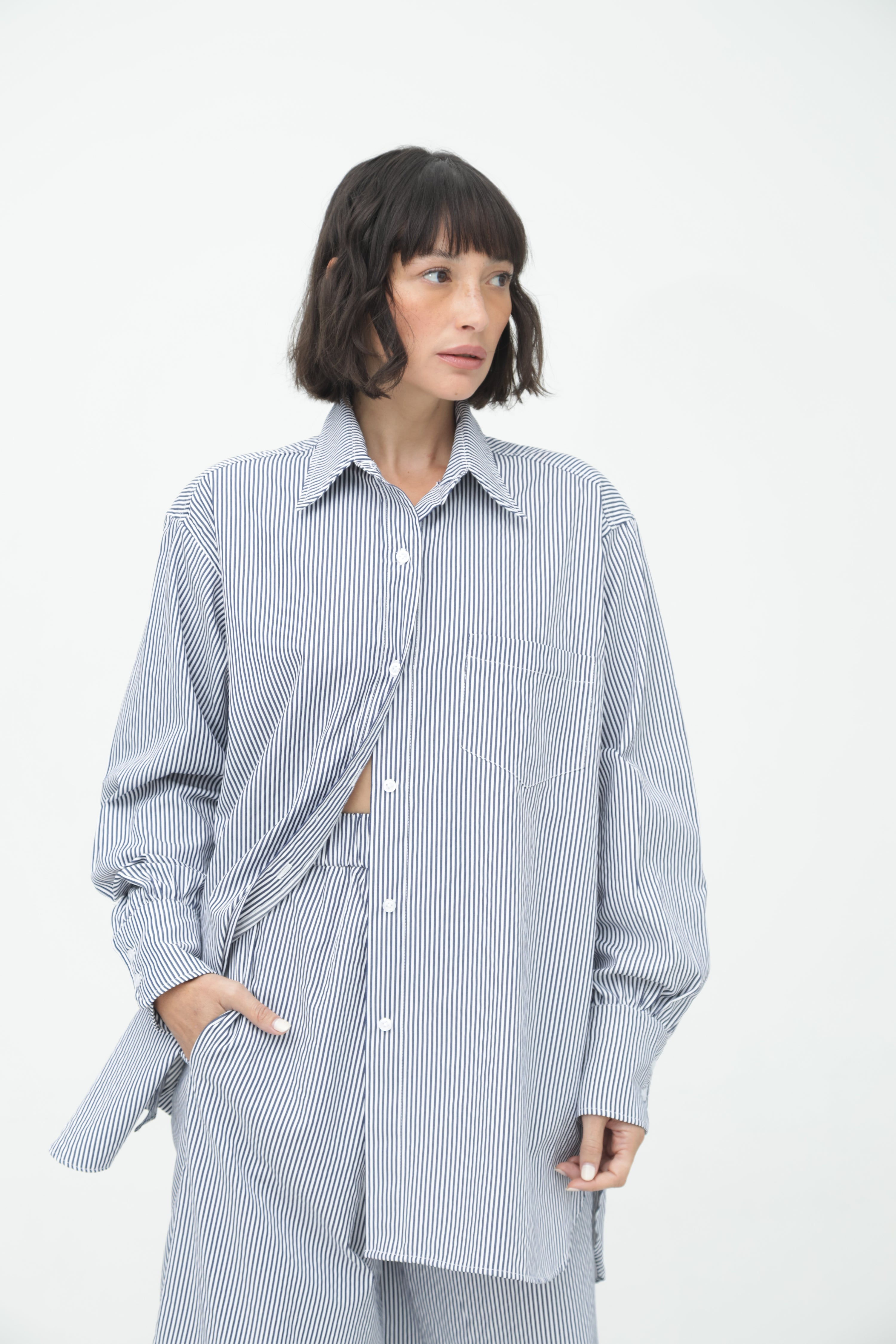 BLOUSES/SHIRTS/TOPS THE STRIPED BOYFRIEND SHIRT Sloan