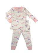 CHILDREN'S APPAREL Puppy Fun Pajama Set in Pink Kissy Kissy