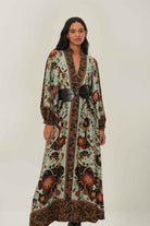 DRESSES/JUMPSUITS Flowing Beauty Maxi Dress in Teal Blue Farm Rio