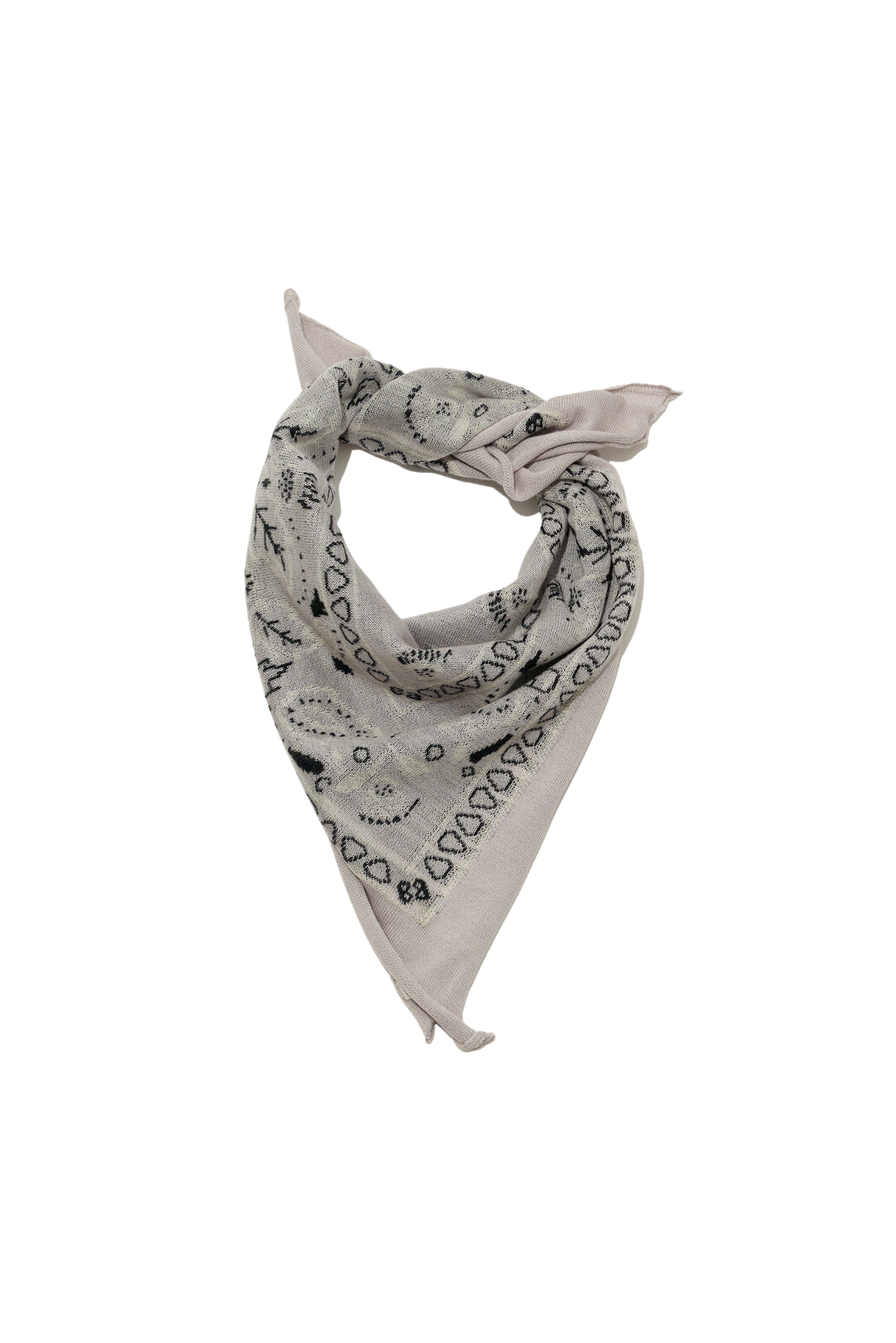 Scarves Organic by John Patrick Cashmere Bandana in Light Grey Organic by John Patrick