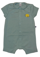 CHILDREN'S APPAREL Baby Lemon Romper in Teal Green Petit Bateau