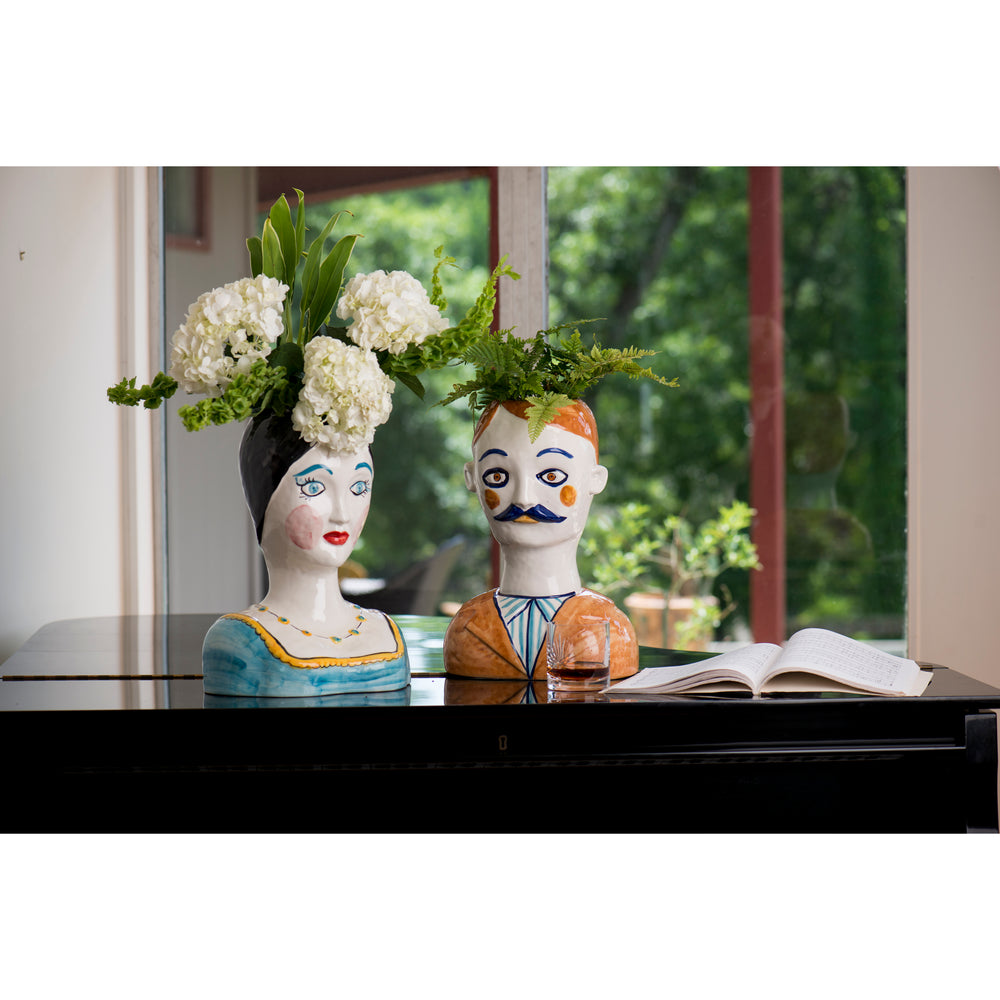 HOME DECOR Male Head Vase - Gabriel Abigails