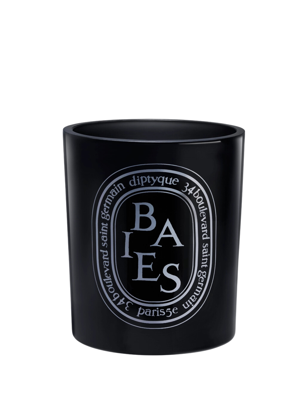 CANDLES/HOME FRAGRANCE Large Black Scented Candle in Baies Diptyque