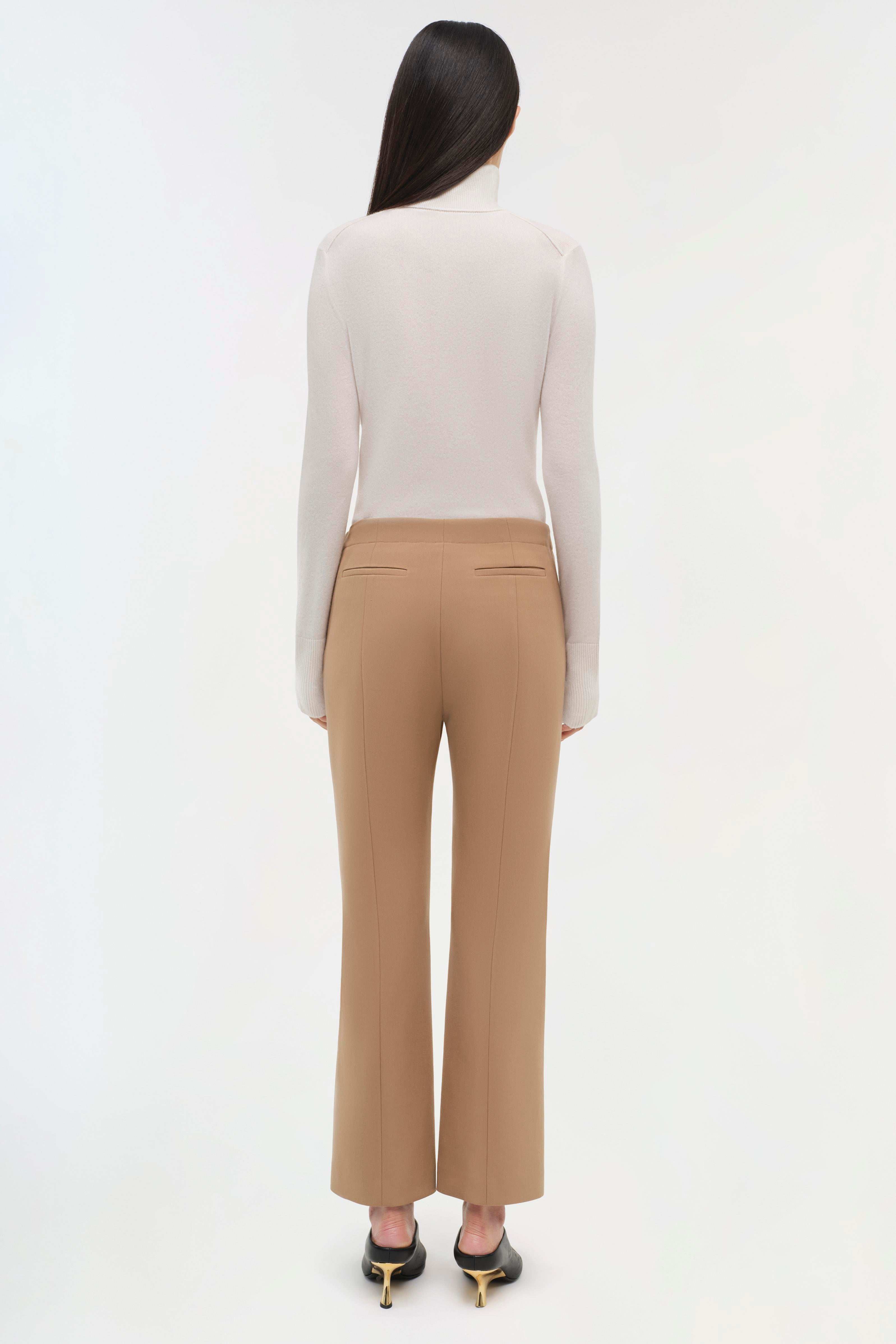 PANTS/SHORTS MACKENZIE STRAIGHT LEG PANT IN CAMEL Simkhai