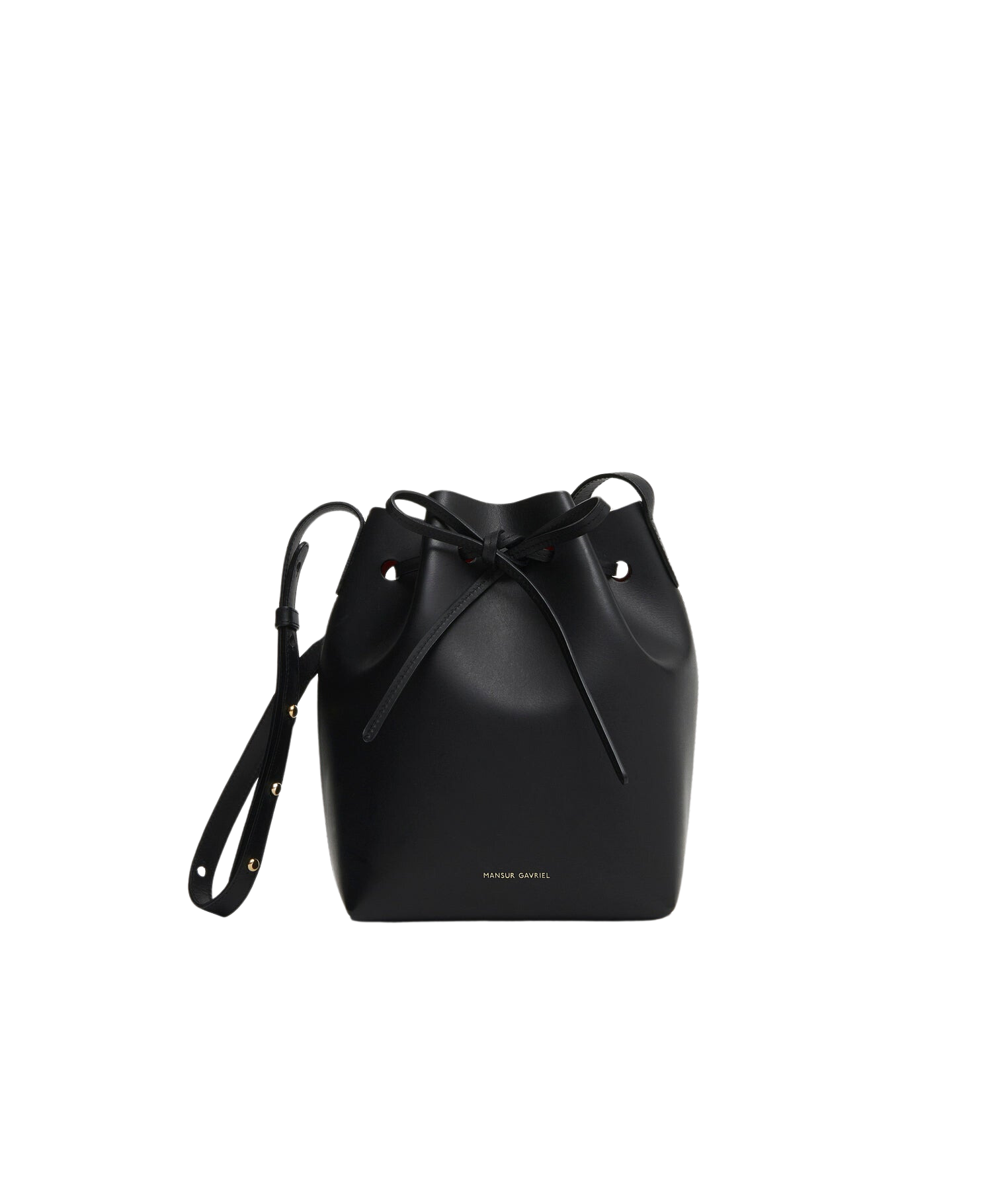 HANDBAGS Mini Bucket Bag in Black/flamma Mansur Gavriel