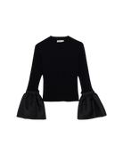 Tops Simkhai Agata Bell Sleeve Top in Black Simkhai