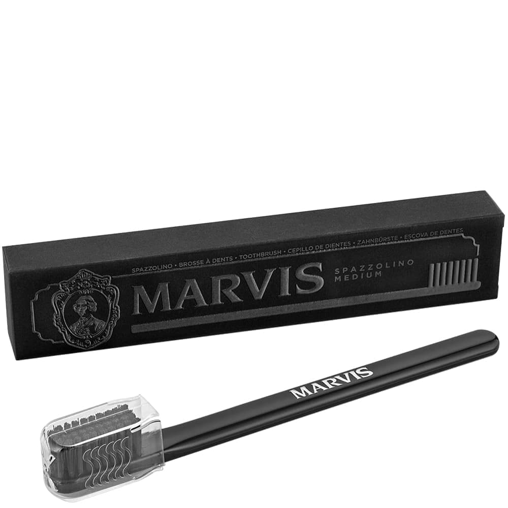 APOTHECARY TOOTHBRUSH BLACK MEDIUM BRISTLE Marvis