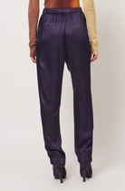 Pants Raquel Allegra Bianca Pant in Dark Eggplant Raquel Allegra