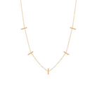 JEWELRY Vertical Bar Necklace in Yellow Gold Zoe Chicco