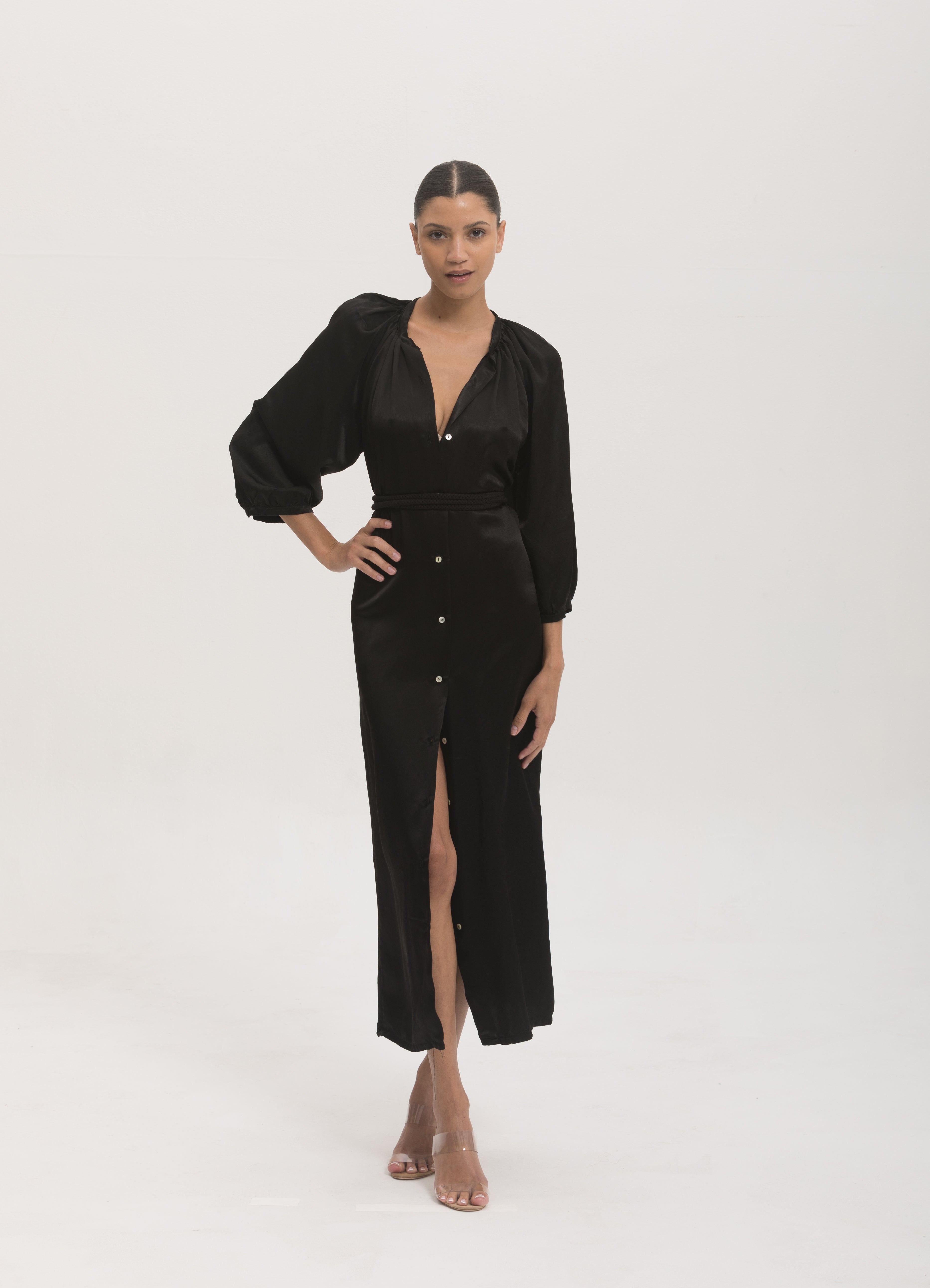 DRESSES/JUMPSUITS Coco Dress in Black Cali Dreaming