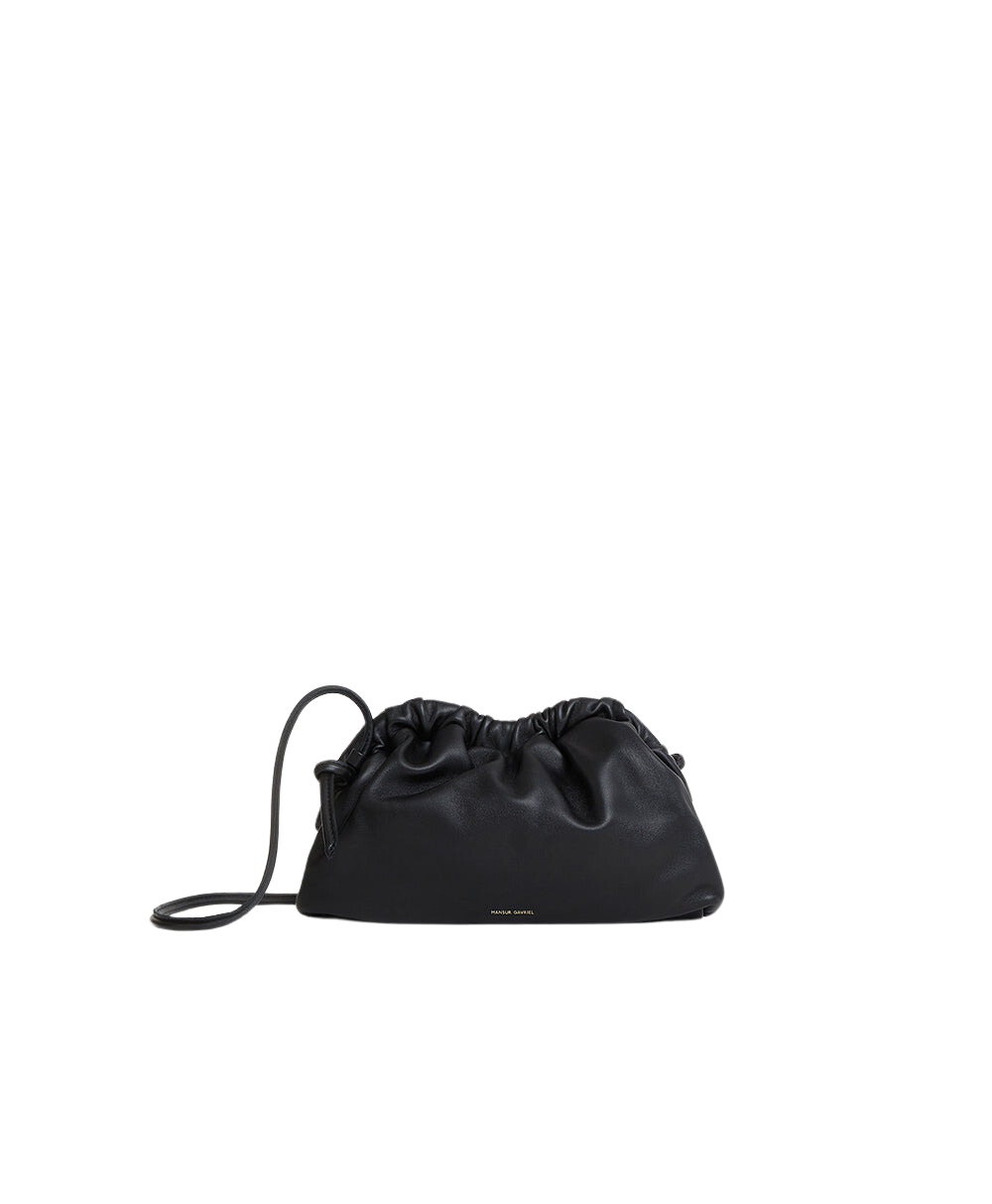 HANDBAGS MINI CLOUD CLUTCH IN BLACK/FLAMMA Mansur Gavriel