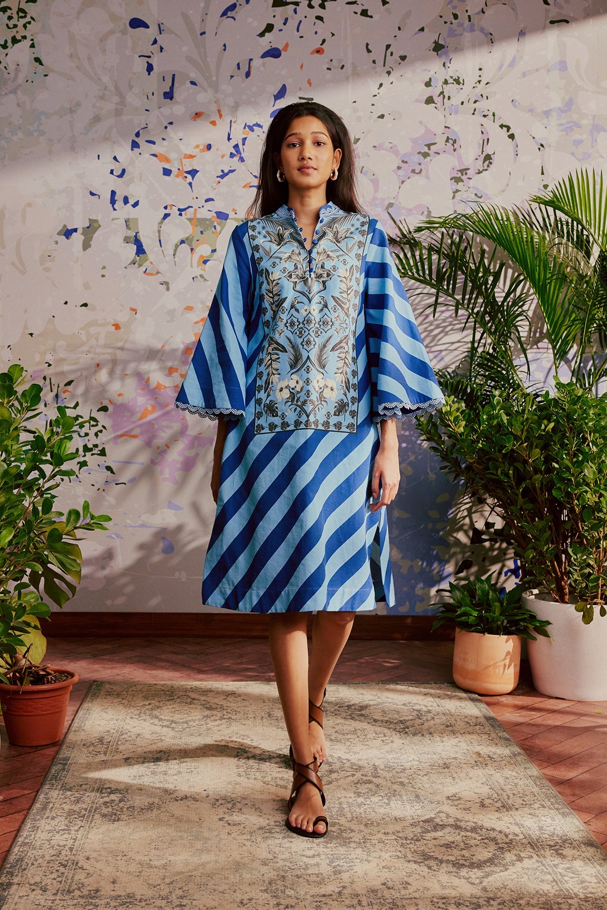 DRESSES/JUMPSUITS AZULEJOS MIDI KAFTAN DRESS Verandah