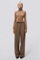 Pants Simkhai Julietta Wide Leg Trouser in Teak Simkhai