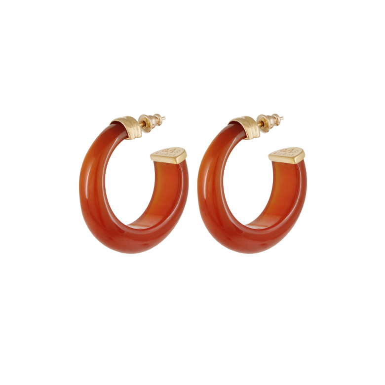 FASHION JEWELRY Gas Bijoux Abalone Hoop in Red GAS Bijoux