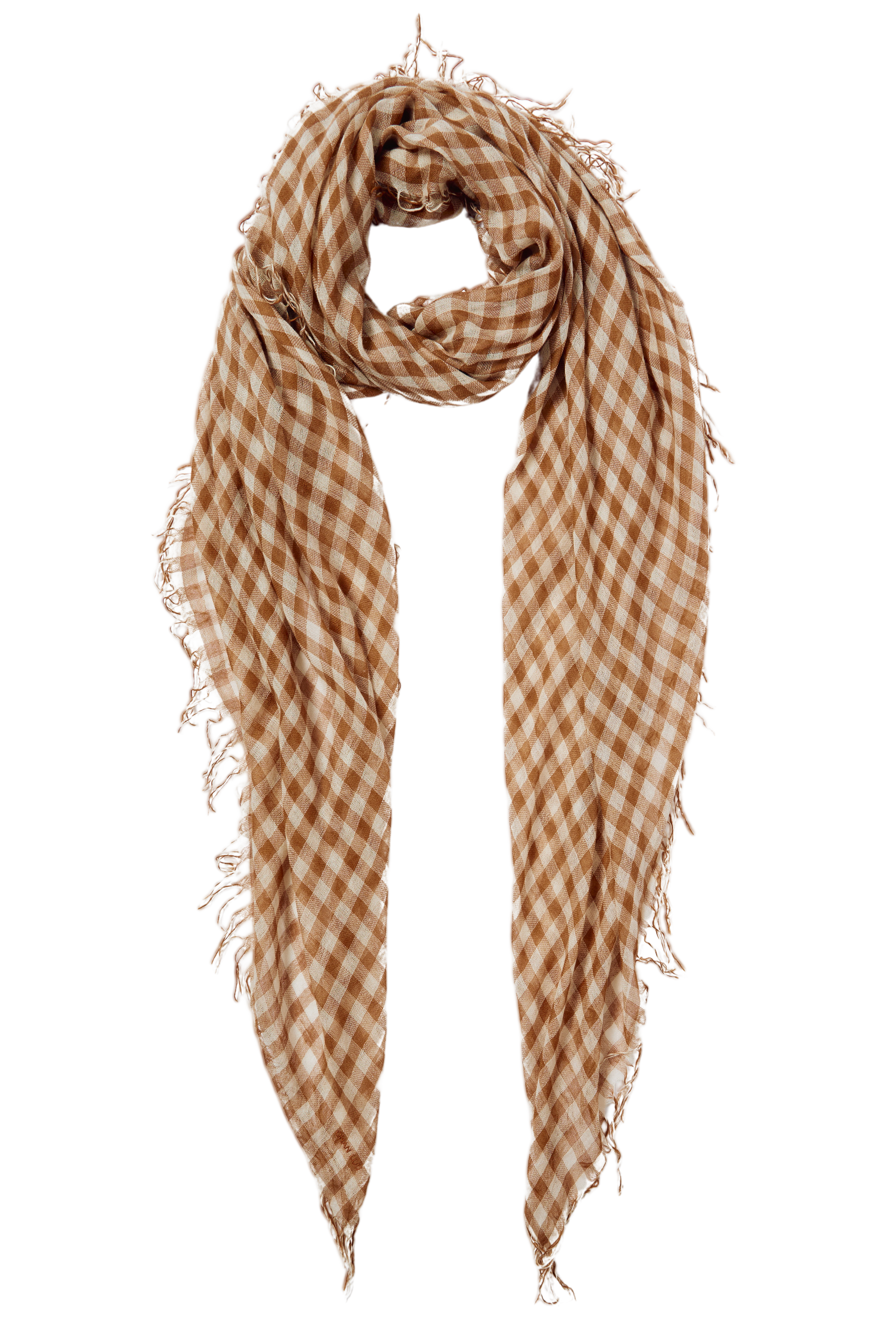 ACCESSORIES CASHMERE AND SILK SCARF IN CAFE Chan Luu