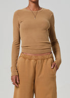 BLOUSES/SHIRTS/TOPS Bina Crewneck in Brown Citizens of Humanity