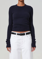 BLOUSES/SHIRTS/TOPS Bina Crewneck in Navy Citizens of Humanity