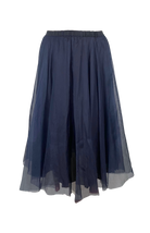 SKIRTS Organza Skirt in Navy Louiza Babouryan