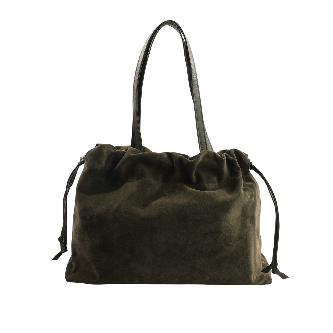 HANDBAGS Asisi Tote in Olive Suede Lemiz