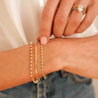 Bracelets Dana Rebecca Ava Bea Interval Tennis Bracelet in Yellow Gold Dana Rebecca