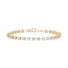 Bracelets Dana Rebecca Ava Bea Interval Tennis Bracelet in Yellow Gold Dana Rebecca